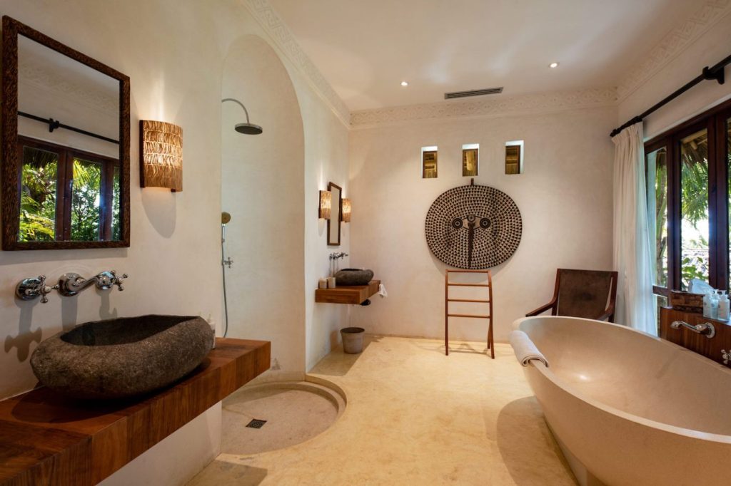 Salle de bain Qambani Zanzibar