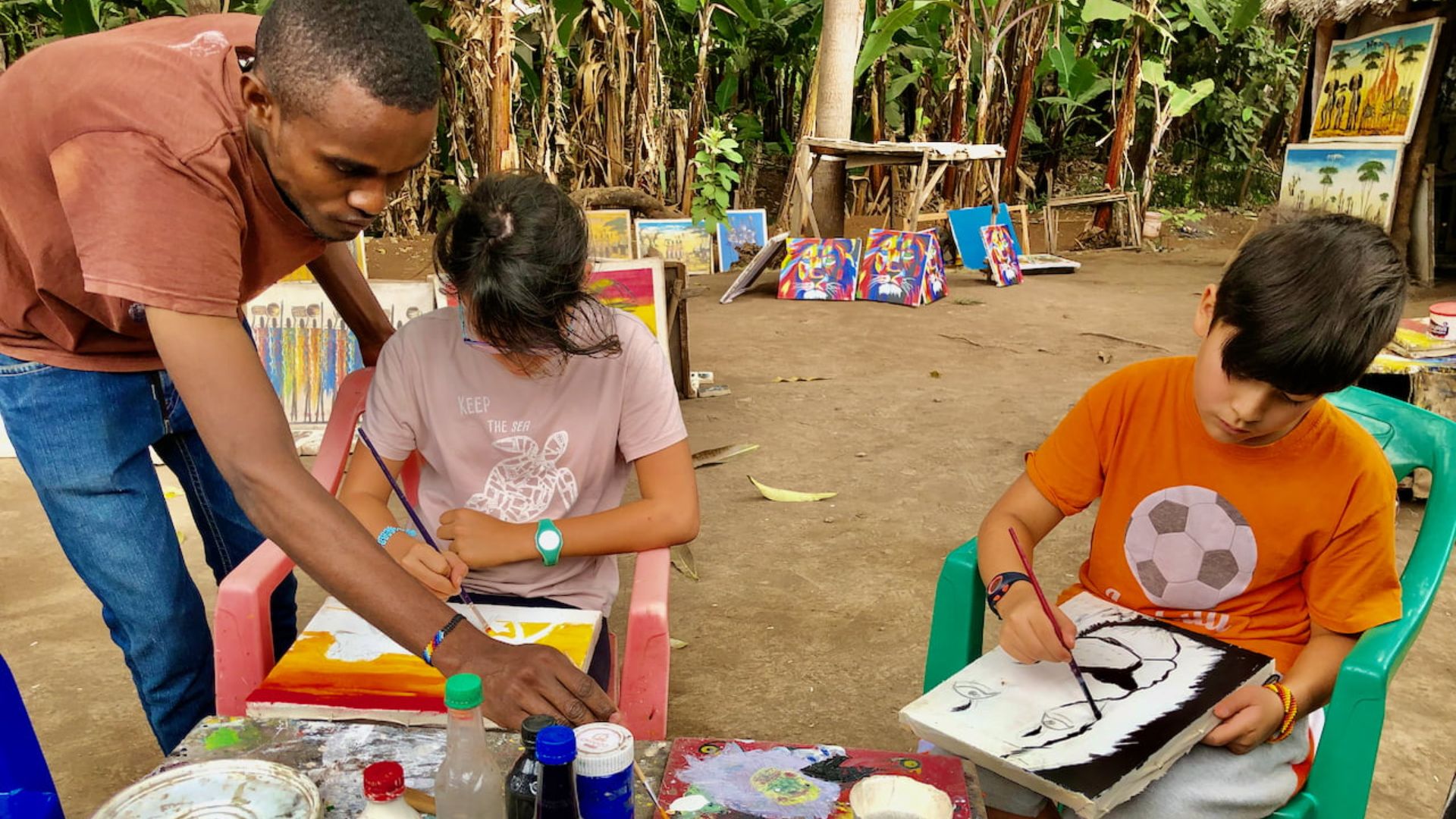 Activités Peinture Enfants Tanzanie